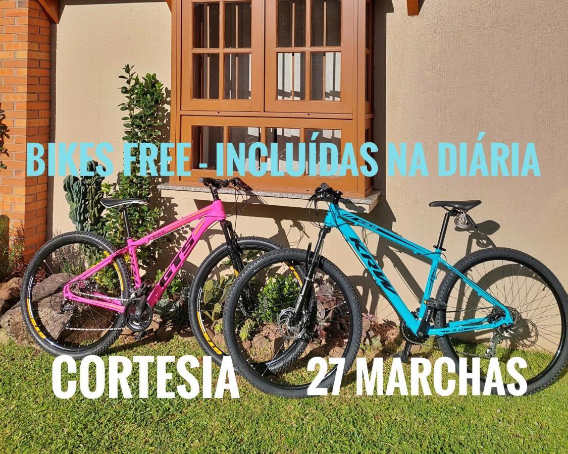 Incrivel Casa Com Hidro-Bikes-Centro De Gramado 3Qヴィラ エクステリア 写真
