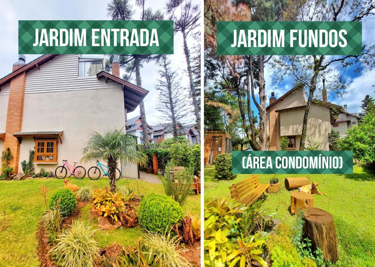 Incrivel Casa Com Hidro-Bikes-Centro De Gramado 3Qヴィラ エクステリア 写真